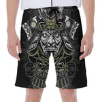 Japanese Samurai Warrior Print Men's Beach Shorts