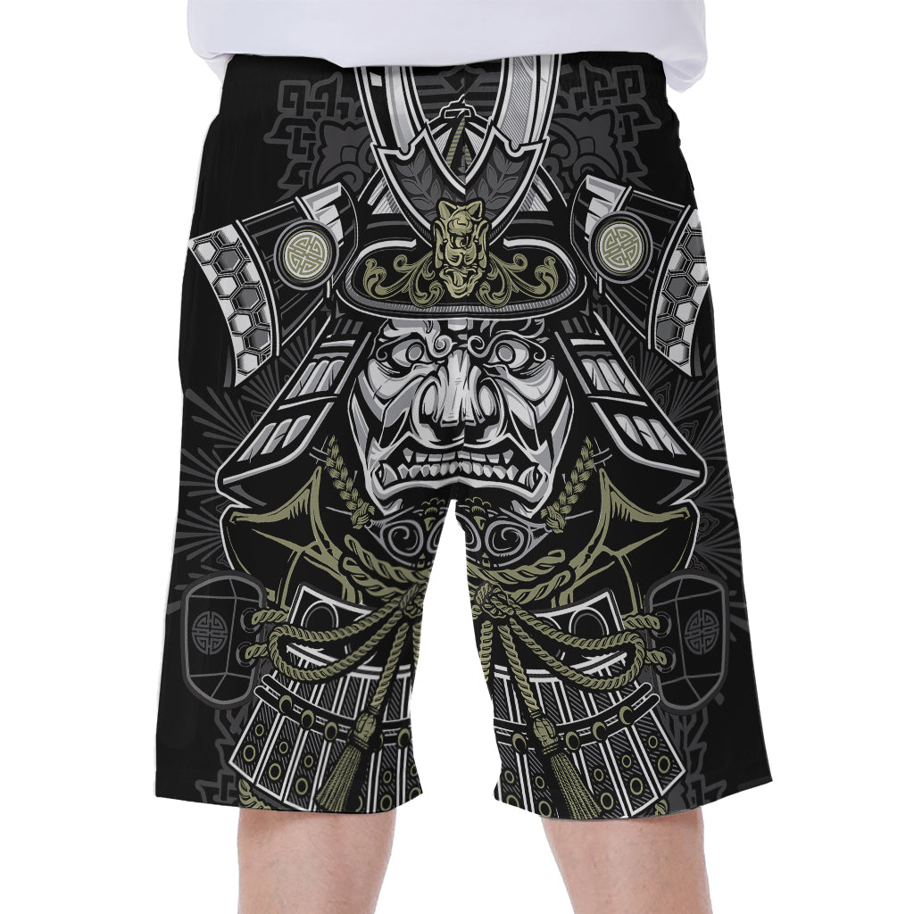 Japanese Samurai Warrior Print Men's Beach Shorts