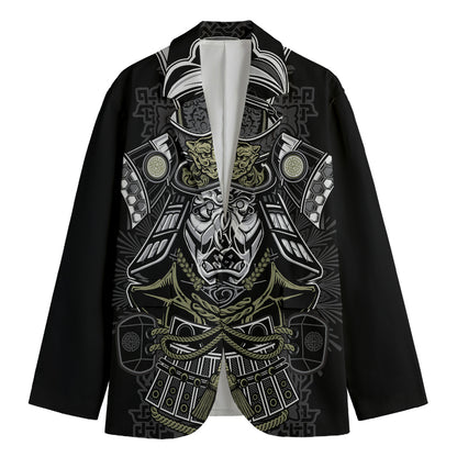 Japanese Samurai Warrior Print Men's Blazer