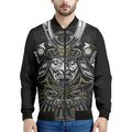 Japanese Samurai Warrior Print Men's Bomber Jacket