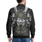 Japanese Samurai Warrior Print Men's Bomber Jacket