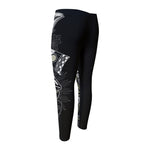 Japanese Samurai Warrior Print Men's Compression Pants