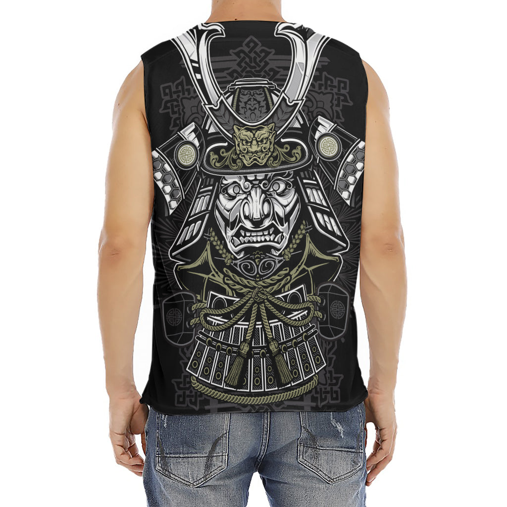 Japanese Samurai Warrior Print Men's Fitness Tank Top