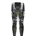Japanese Samurai Warrior Print Men's Leggings