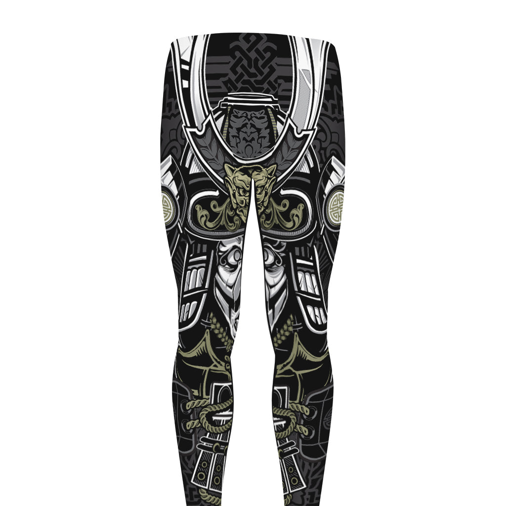 Japanese Samurai Warrior Print Men's leggings