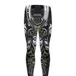 Japanese Samurai Warrior Print Men's leggings