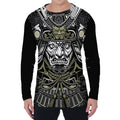 Japanese Samurai Warrior Print Men's Long Sleeve T-Shirt