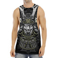 Japanese Samurai Warrior Print Men's Muscle Tank Top