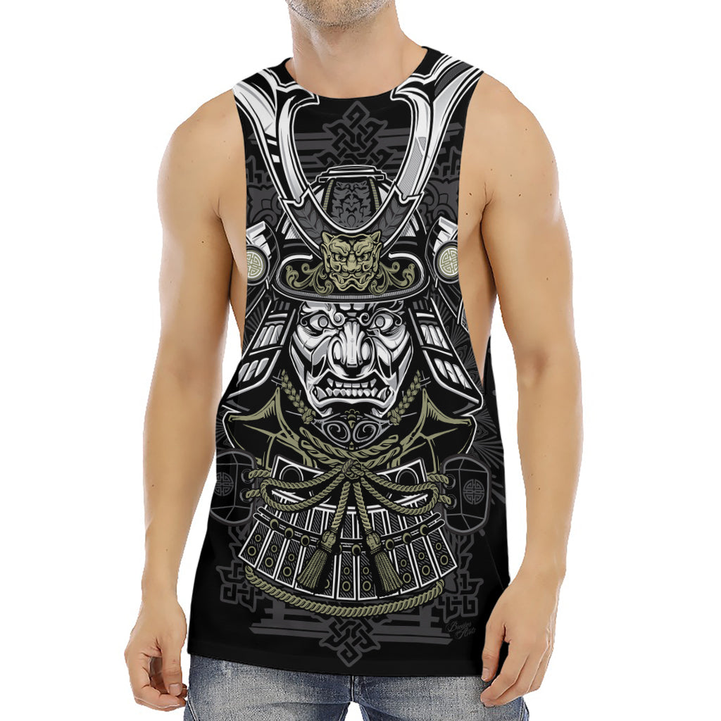 Japanese Samurai Warrior Print Men's Muscle Tank Top