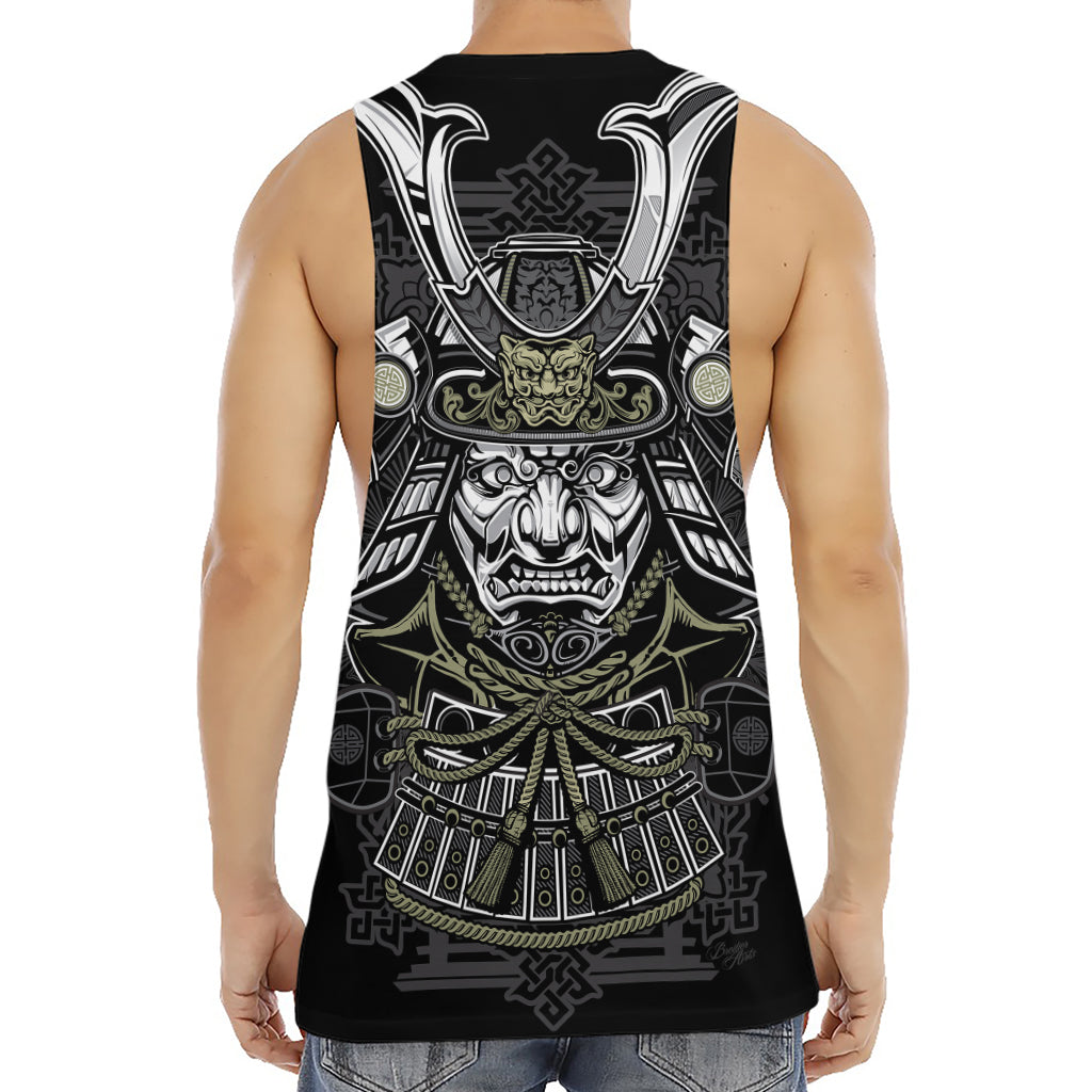 Japanese Samurai Warrior Print Men's Muscle Tank Top