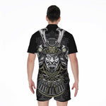 Japanese Samurai Warrior Print Men's Rompers