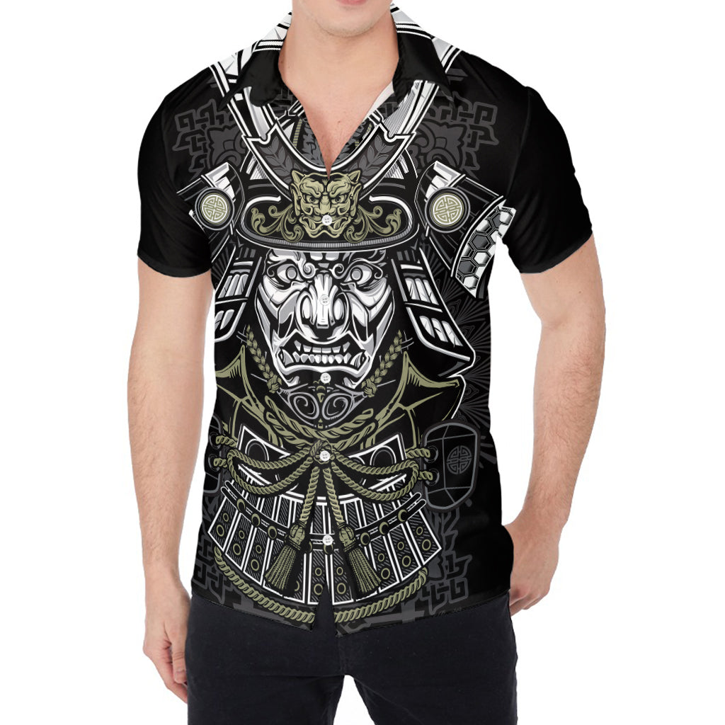 Japanese Samurai Warrior Print Men's Shirt