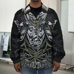 Japanese Samurai Warrior Print Men's Shirt Jacket