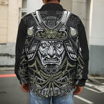 Japanese Samurai Warrior Print Men's Shirt Jacket