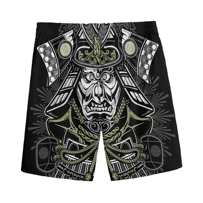 Japanese Samurai Warrior Print Men's Sports Shorts