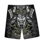 Japanese Samurai Warrior Print Men's Sports Shorts