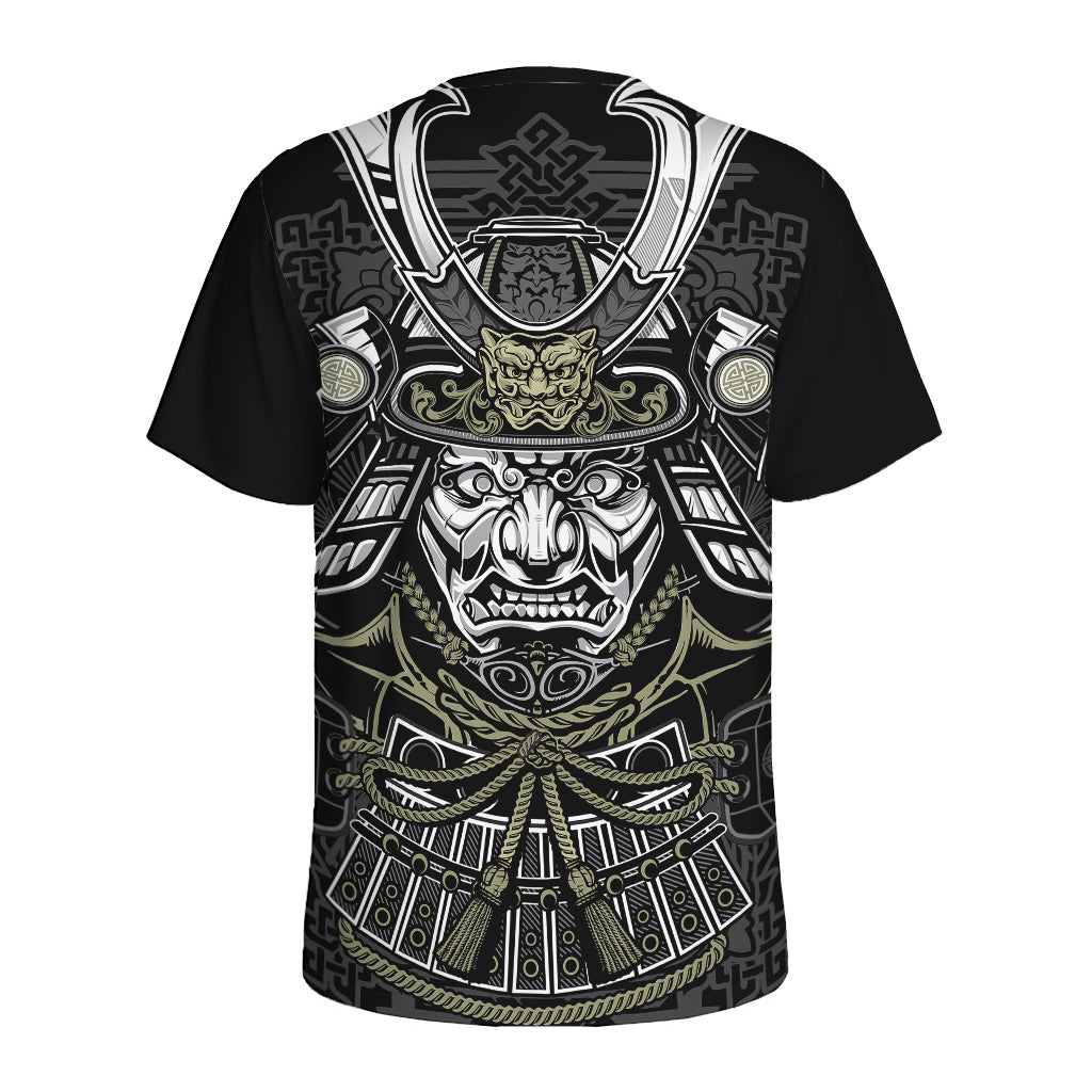 Japanese Samurai Warrior Print Men's Sports T-Shirt