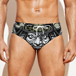 Japanese Samurai Warrior Print Men's Swim Briefs