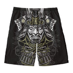 Japanese Samurai Warrior Print Men's Swim Trunks