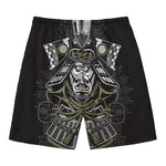 Japanese Samurai Warrior Print Men's Swim Trunks