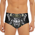 Japanese Samurai Warrior Print Men's Triangle Swim Briefs