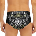 Japanese Samurai Warrior Print Men's Triangle Swim Briefs