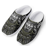 Japanese Samurai Warrior Print Mesh Casual Shoes