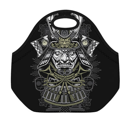 Japanese Samurai Warrior Print Neoprene Lunch Bag