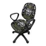 Japanese Samurai Warrior Print Office Chair Cover