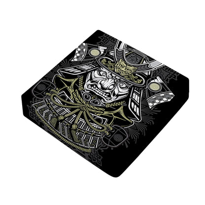 Japanese Samurai Warrior Print Outdoor Seat Cushion Cover