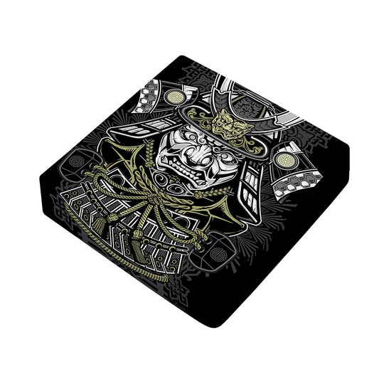 Japanese Samurai Warrior Print Outdoor Seat Cushion Cover