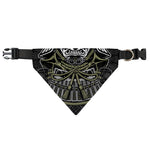 Japanese Samurai Warrior Print Over The Collar Dog Bandana