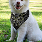 Japanese Samurai Warrior Print Over The Collar Dog Bandana