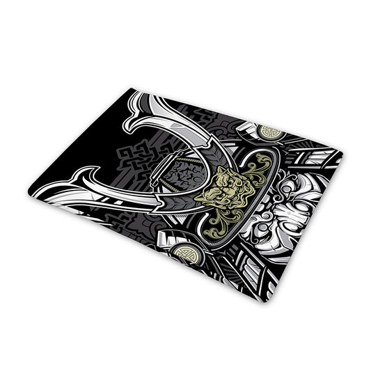 Japanese Samurai Warrior Print Pet Cooling Mat Cover