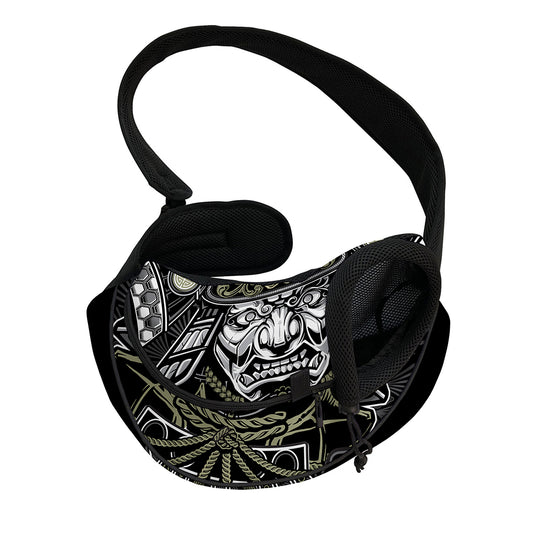 Japanese Samurai Warrior Print Pet Sling Carrier