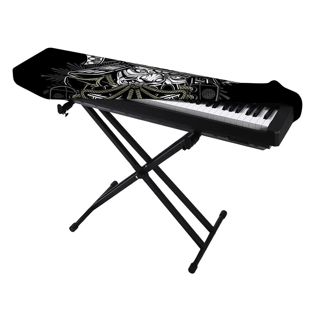 Japanese Samurai Warrior Print Piano Keyboard Cover