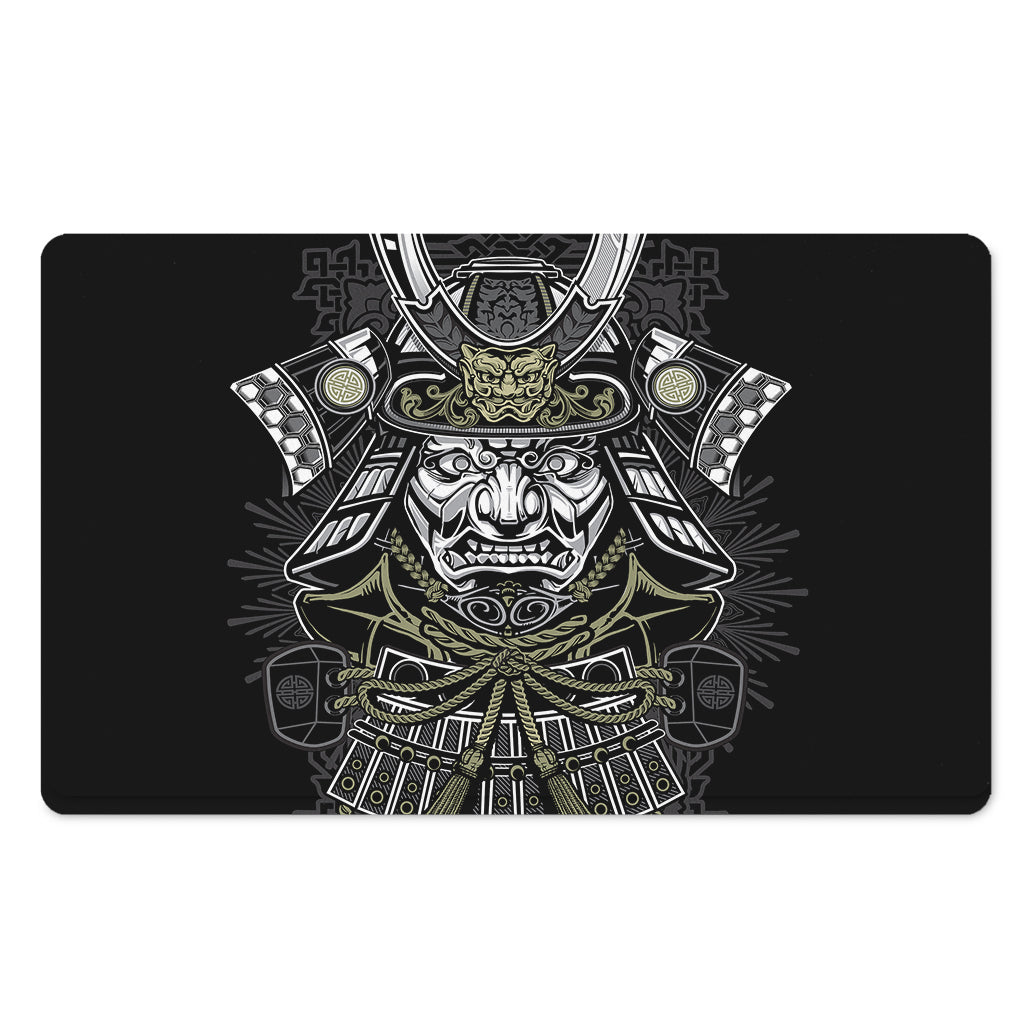Japanese Samurai Warrior Print Polyester Doormat