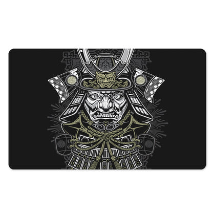 Japanese Samurai Warrior Print Polyester Doormat
