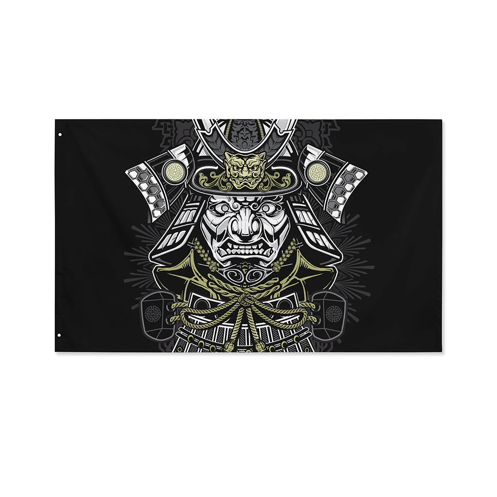 Japanese Samurai Warrior Print Polyester Flag
