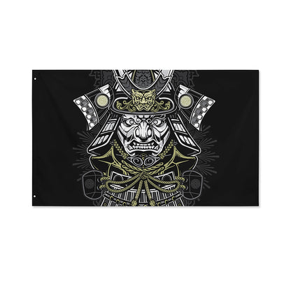 Japanese Samurai Warrior Print Polyester Flag