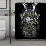Japanese Samurai Warrior Print Polyester Shower Curtain