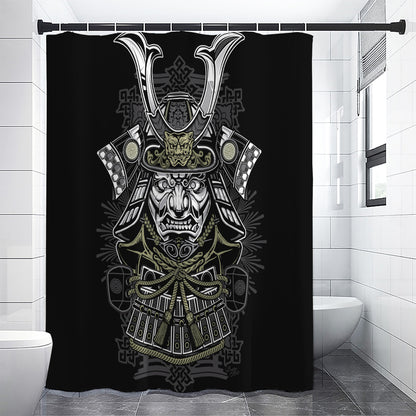 Japanese Samurai Warrior Print Premium Shower Curtain