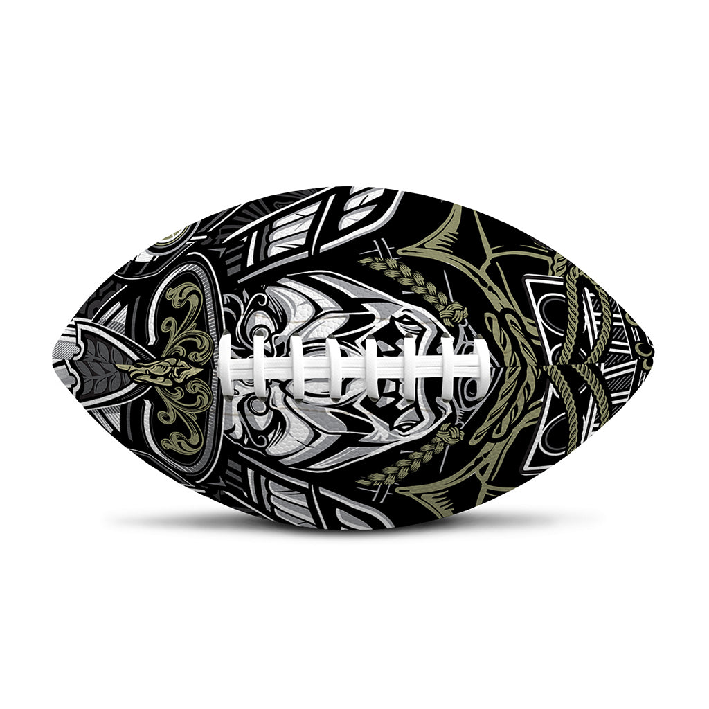Japanese Samurai Warrior Print Rugby Ball
