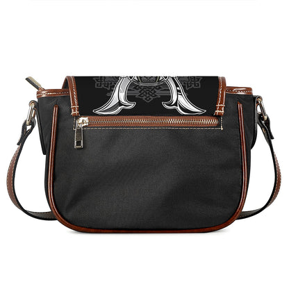 Japanese Samurai Warrior Print Saddle Bag