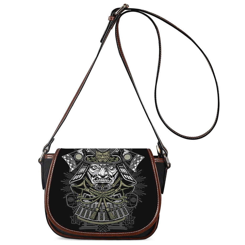 Japanese Samurai Warrior Print Saddle Bag