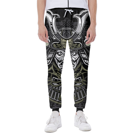 Japanese Samurai Warrior Print Scuba Joggers