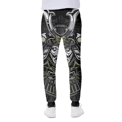 Japanese Samurai Warrior Print Scuba Joggers