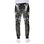 Japanese Samurai Warrior Print Scuba Joggers