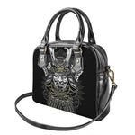 Japanese Samurai Warrior Print Shoulder Handbag