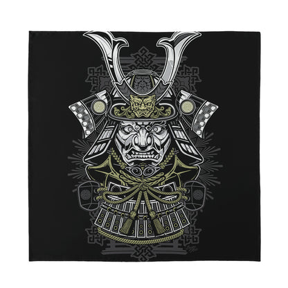 Japanese Samurai Warrior Print Silk Bandana